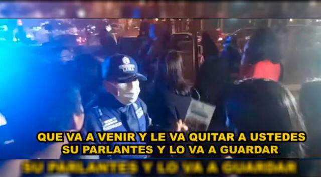 Cercado: Serenos amedrentan a menores de edad que bailaban en alameda de 28 de julio [VIDEO]