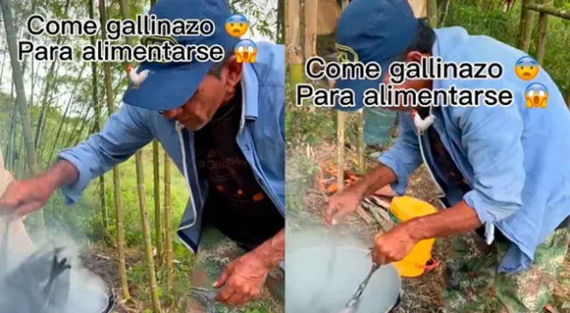 El sujeto preparó un caldo de gallinazo y es viral.