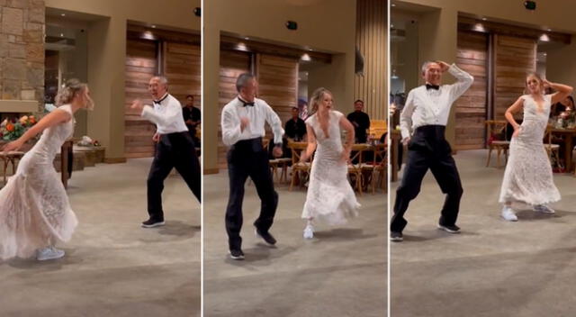 Brittany y su padre, de 63 años, sabían que a los asistentes les encantaría ver los movimientos de clásicos bailes mezclados con los modernos.