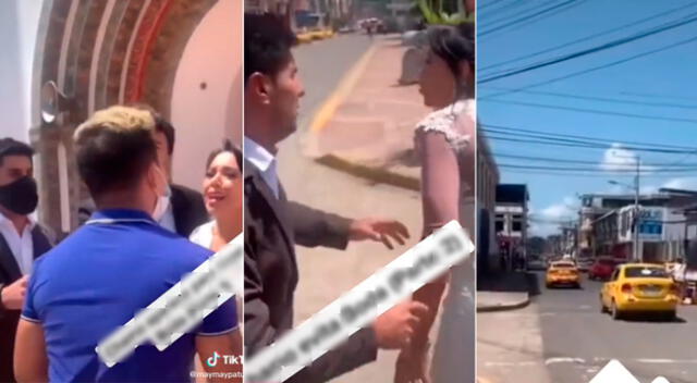 El exenamorado de la joven, quien es venezolano, le reclamó por qué esta estaba casando con otro si ambos se amaban.