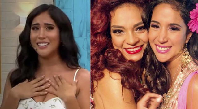 Melissa Paredes felicita a su amiga Cielo Torres.