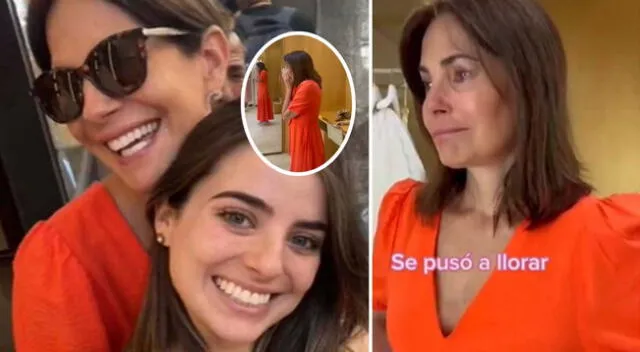 Karina Calmet se emocionó por su hija.