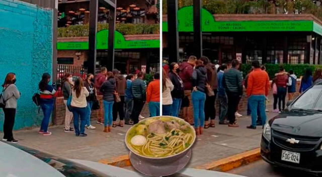 El usuario expresó su incomodidad al ver que tanta gente hacía cola para tomar sopa.