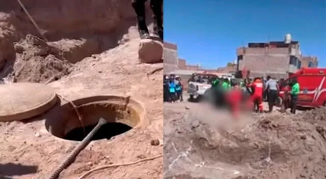 Tragedia en Puno: obreros caen en pozo de desagüe y mueren ahogados [VIDEO]