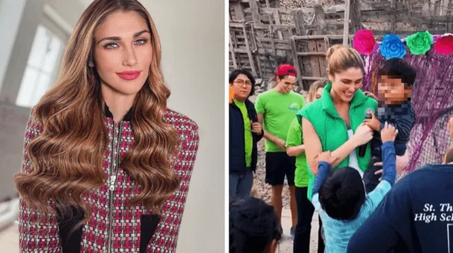 Miss Perú Alessia Rovegno recuerda la ayuda social que hace.