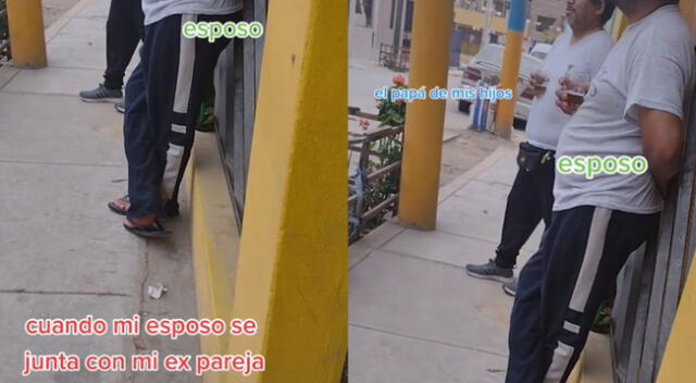 Peculiar escena de dos hombres captada en una calle se hizo viral en TikTok.