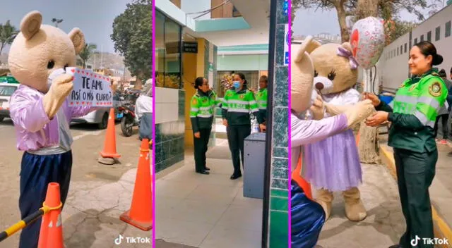 La joven fue sorprendida por su novio en la puerta de la comisaría.