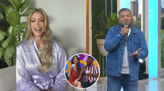 Sheyla Rojas y Choca Mandros se reencuentran y recuerdan buenos momentos.