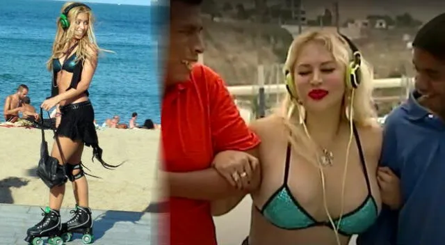 Susy Diaz y la vez que recreó infartante videoclip 'Loca' de Shakira.