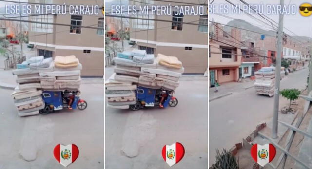 El mototaxista peruano llamó la atención de miles de usuarios en TikTok, quienes soltaron hilarantes comentarios.