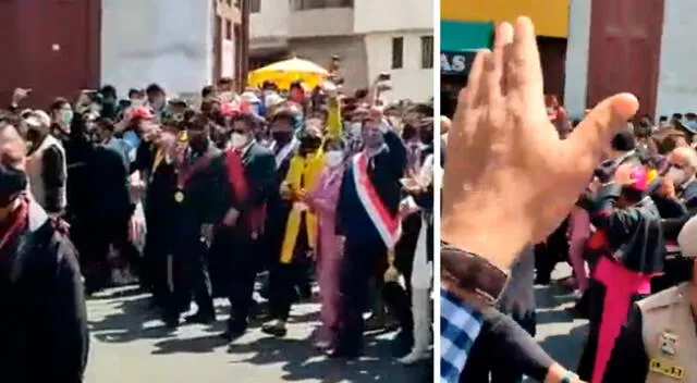 Pedro Castillo no fue bien recibido por algunos ciudadanos en su visita a Tacna.