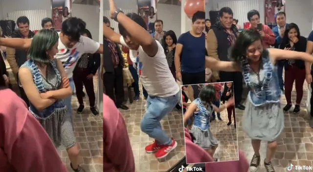 Singular baile de la joven al ritmo de huayno se hizo viral en TikTok.
