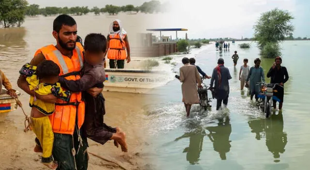 Las lluvias torrenciales siguen amenazando a Pakistán.