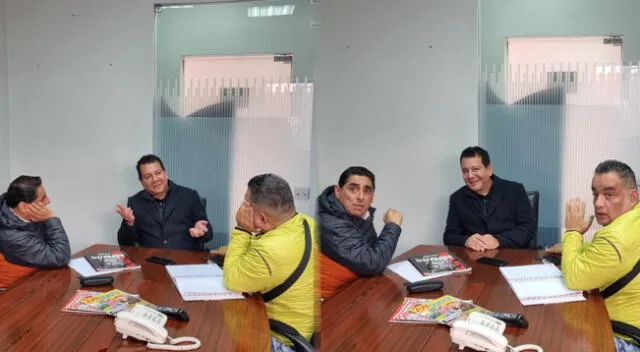 Jorge Benavides y Carlos Álvarez fueron sorprendidos juntos conversando de ¿nuevo programa?