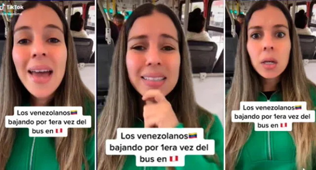 Joven venezolana cuenta su experiencia luego de tomar por primera vez el transporte público en el Perú. El video se ha vuelto viral en TikTok.