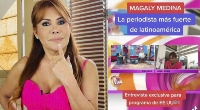 Magaly Medina presume entrevista con programa internacional.