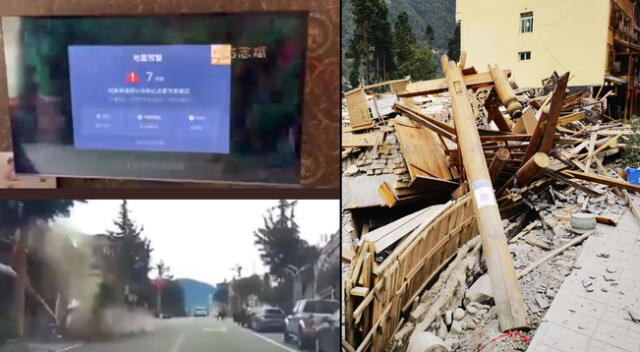 Diversos videos circulan en redes sociales tras el terremoto en China de 6.8.