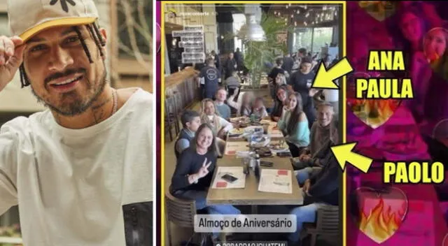 Paolo Guerrero posa feliz con la familia dela brasileña Ana Paula Consorte.