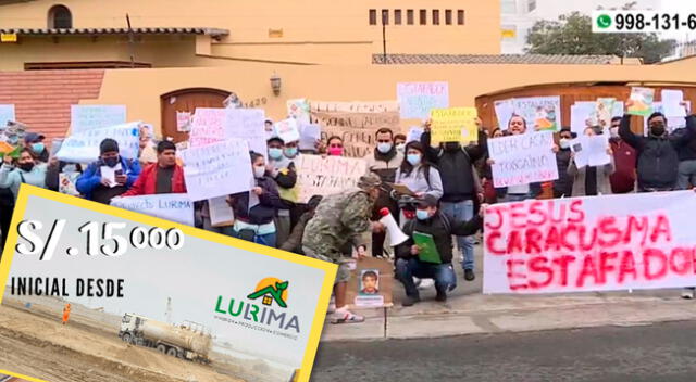 Las más de 400 familias aseguran ya no querer ningún terreno en Lurín, sino la devolución de su dinero.