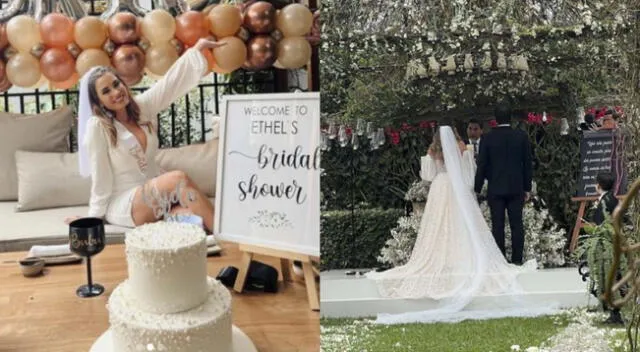 Estos son los arreglos de flores en la boda de Ethel Pozo.