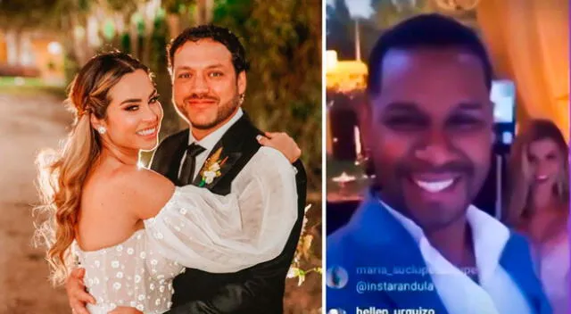 Giselo hizo transmisión EN VIVO de boda de Ethel Pozo y casi la capta llorando