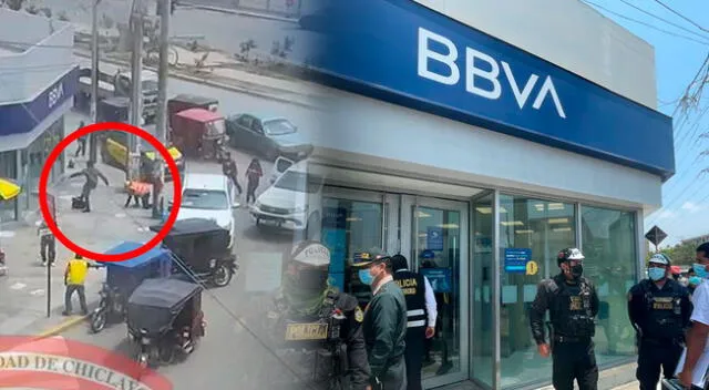 marcas encañonan a cliente y le roban 115.000 soles en los exteriores del BBVA