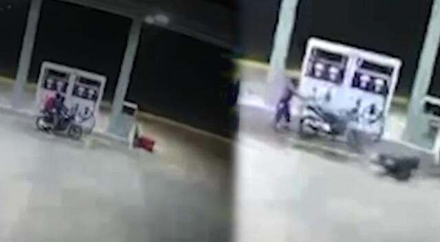 Delincuente fueron bañados en gasolina durante asalto.