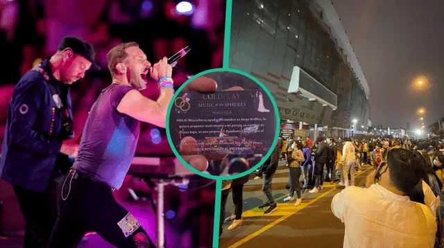 Fan de Coldplay le propondría matrimonio a su pareja en pleno concierto.