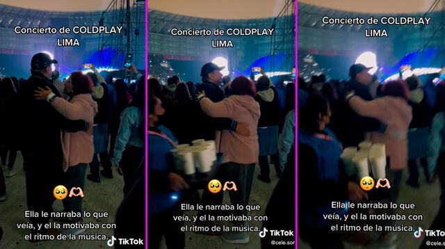 La vendedora pasó frente a la pareja y se robó las miradas en TikTok.