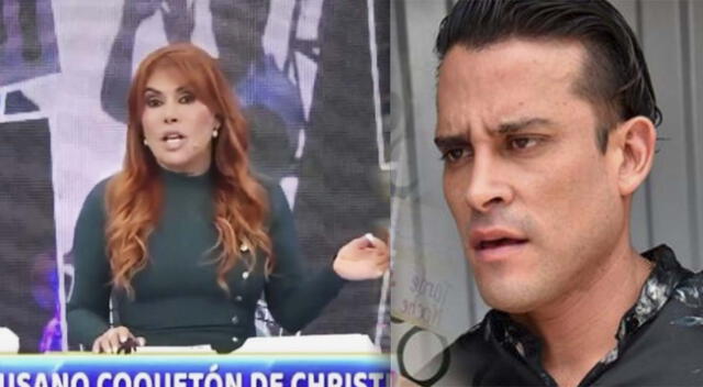 Magaly Medina critica a Christian Dompinguez.