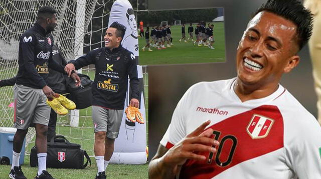 Christian Cueva se unió a los entrenamientos del DT de la selección peruana, Juan Reynoso.