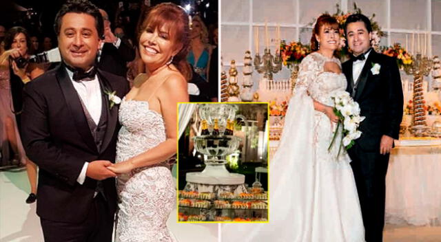 Magaly Medina reveló imágenes de su boda.