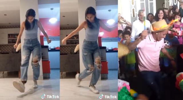 Singulares pasos de contradanza de la joven se hizo viral en TikTok.