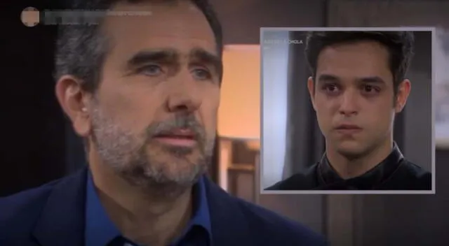 Diego Montalbán molesto con su hijo.