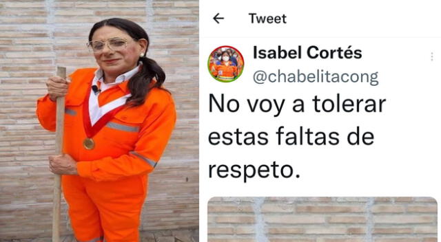 Realizó parodia a la congresista Isabel Cortéz