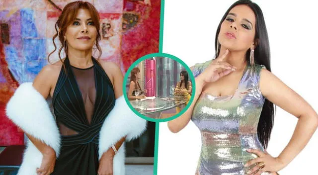 Magaly Medina y Giuliana Rengifo estuvieron en el mismo set de televisión.