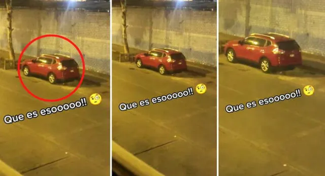 El vecino se percató de la escena cuando estaba en su balcón por lo que no dudó en grabarla y subirla a TikTok.