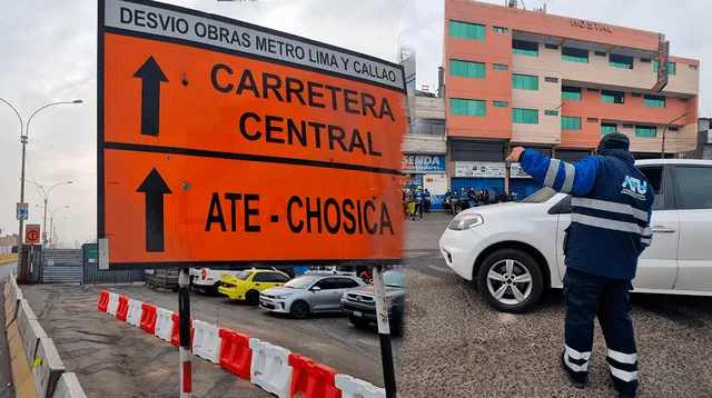 Volvieron a abrir tramo de la Carretera Central que estaba cerrada por obras de Línea 2 del Metro de Lima.