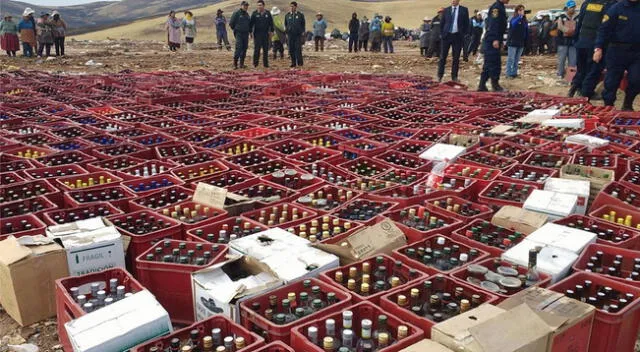 Decomiso de cajas de cerveza fueron producto del trabajo de fiscalización, indicó municipio.