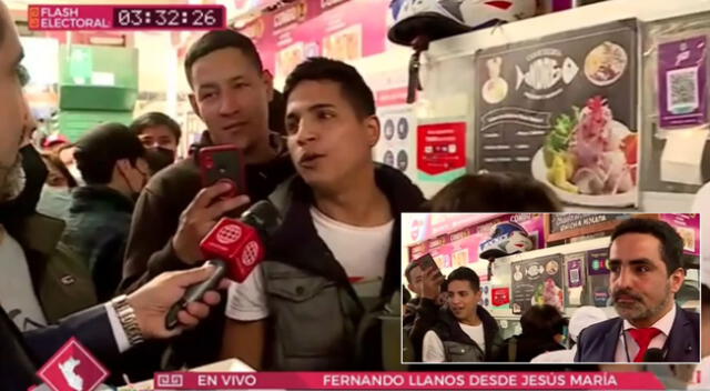 Periodista Fernando Llanos preguntaba sobre las Elecciones 2022 y respuesta de joven se hizo viral.