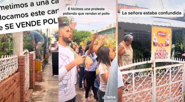 La señora estaba desorientada de cómo un letrero así llegó a la puerta de su casa.