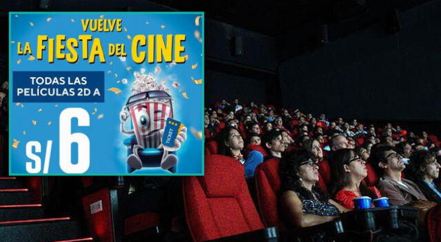 Entradas 2D al cine en el Perú costarán tan solo 6 soles.