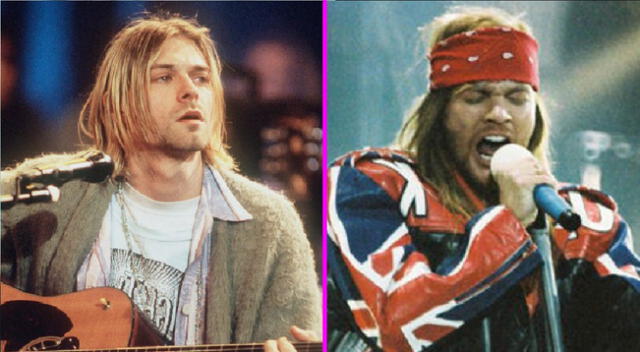 Descubre más sobre la rivalidad entre Kurt Cobain y Axl Rose.