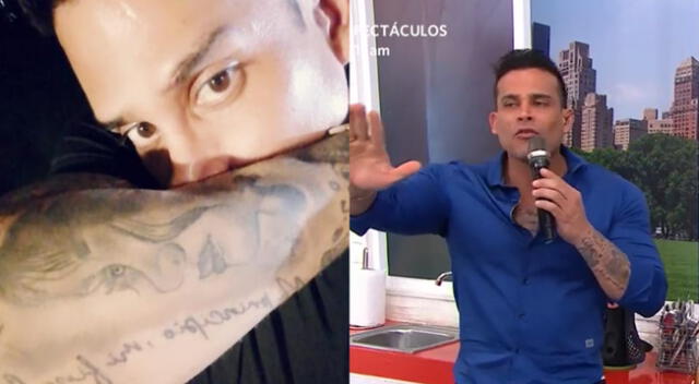 Christian Domínguez está orgulloso de su tatuaje.