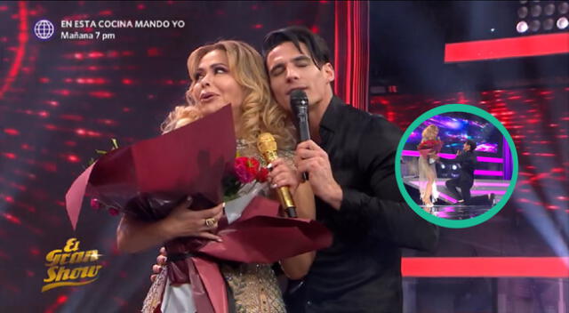 Gisela Valcárcel es sorprendida por Facundo González con ramo de rosas y le dedica canción: “Moriré por ti”