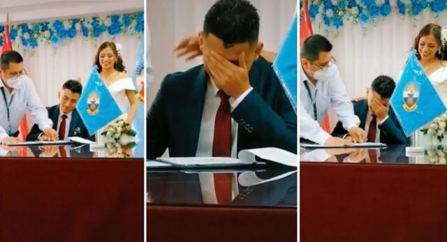 El muchacho chalaco hizo lo impensado en plena ceremonia de su boda y se volvió viral en TikTok.