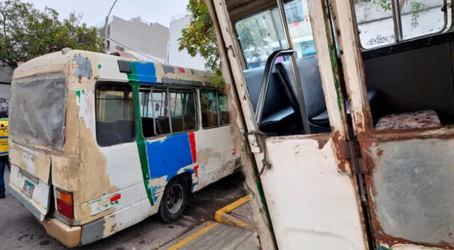 Custer que se cae a pedazos intervenido por fiscalizadores de Miraflores