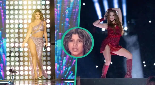 Yahaira Plasencia y la vez que se presentó en “Habacilar” cuando era adolescente e imitó a Shakira