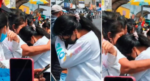 La joven lloró en brazos de su madre tras terminar el examen de admisión de la UNMSM y es viral en TikTok.