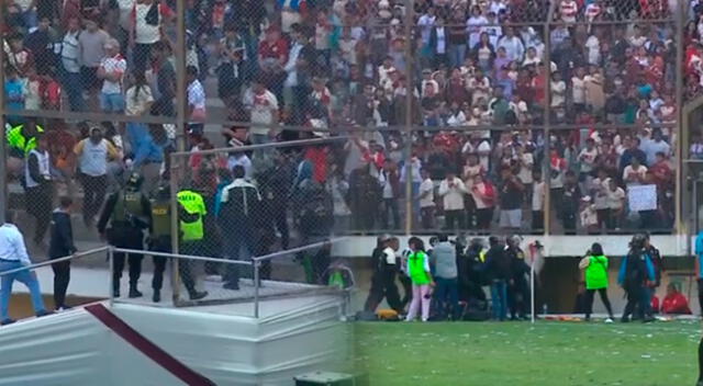 Universitario vs Melgar: hincha se desmayó.